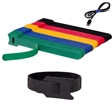 BALABALA Reusable Fastening Cable Ties 6 in Cable Management Ties 100 pcs Cable Straps Wire Ties Adj...