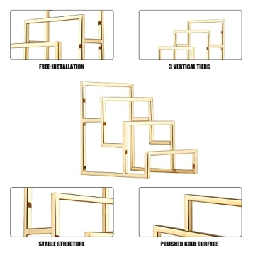 Elitnus Gold Clutch Purse Display Stand for Handbags