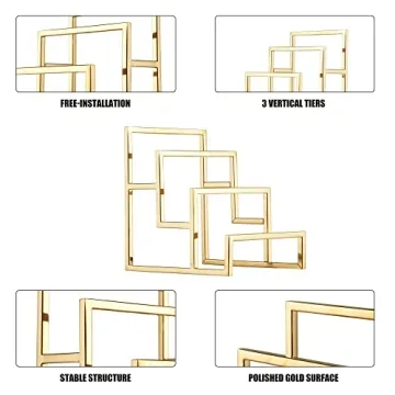 Elitnus Gold Clutch Purse Display Stand for Handbags