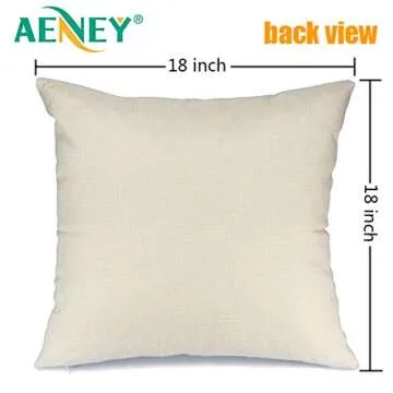 AENEY Christmas Pillow Covers 18x18 Set of 4 for Christmas Decorations Stripes Merry Bright Believe Santa Claus Snowman Christmas Pillows Throw Pillows Christmas Farmhouse Decor for Couch A422-18