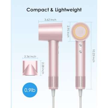 Zhiyangfei High-Speed Hair Dryer with Negative Ions 110K RPM