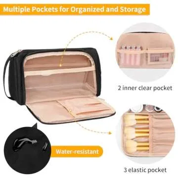 CUBETASTIC Small Makeup Bag for Travel and Daily Use