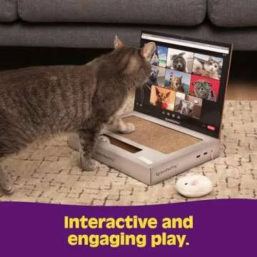 ScratchPad Pro — Cardboard Laptop Cat Scratcher, Great Idea for Pet Owners, Interactive Cat Toys for Indoor Cats, Kitten Supplies and Cat Stuff
