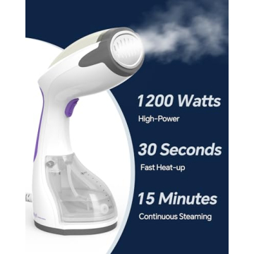 Beautural Portable Handheld Steamer for Quick Wrinkle Removal
