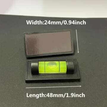 WOYISEPG 4Pcs Magnetic Bubble Spirit Level RV Standard Levels Magnet RV Levelers Tool for RV Camper, Travel Trailer, Motorhome, Tripod, Turntable, Phonograph (Set-A)