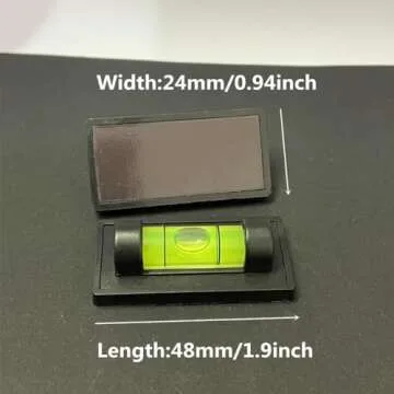 WOYISEPG 4Pcs Magnetic Bubble Spirit Level RV Standard Levels Magnet RV Levelers Tool for RV Camper, Travel Trailer, Motorhome, Tripod, Turntable, Phonograph (Set-A)