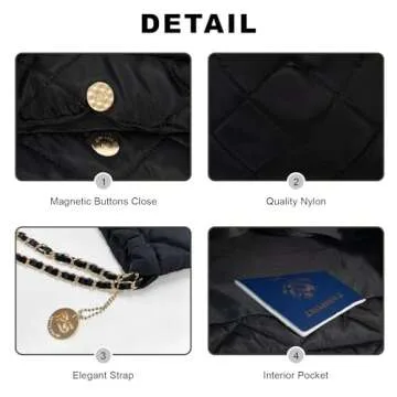 Stylish PS PETITE SIMONE Puffer Tote Bag for Women