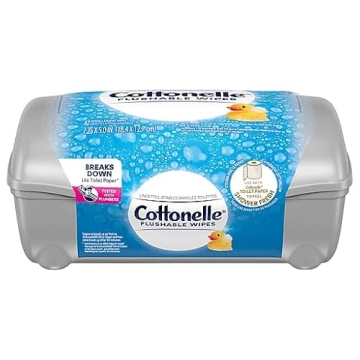 Cottonelle FreshCare Flushable Wipes 4-Pack for Premium Hygiene