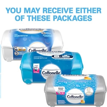 Cottonelle FreshCare Flushable Wipes 4-Pack for Premium Hygiene
