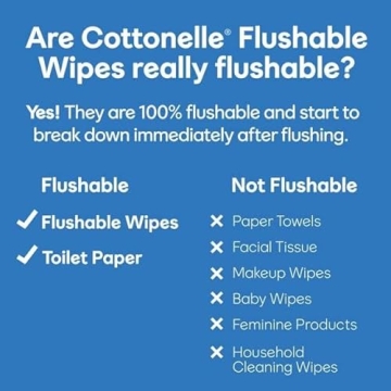 Cottonelle FreshCare Flushable Wipes 4-Pack for Premium Hygiene