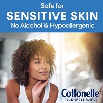 Cottonelle FreshCare Flushable Wipes 4-Pack for Premium Hygiene