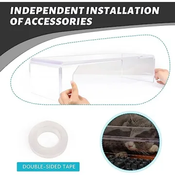 Elegant Acrylic Monitor Stand Riser with Bonus Accessories
