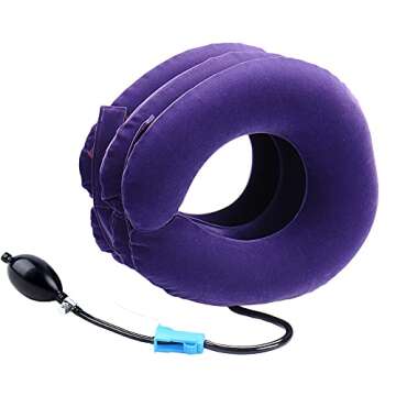 Cervical Neck Traction Device Inflatable Neck Stretcher, Easy to Use for Chronic Neck and Shoulder P...