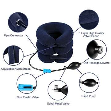 Cervical Neck Traction Device for Neck Pain Relief and Alignment