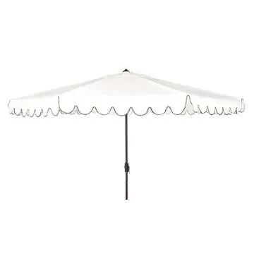 Safavieh 11-foot Round Crank Outdoor Umbrella for Patio