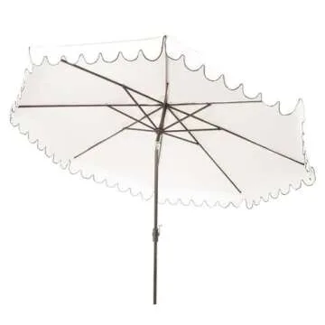 Safavieh 11-foot Round Crank Outdoor Umbrella for Patio
