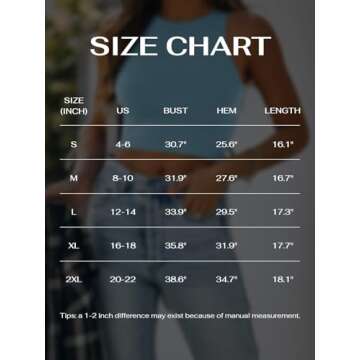 REORIA Women's Sexy Sleeveless High Neck Racerback Cropped Tank Tops Cute Teen Girls Halter Neck Crop Tops Vest Sky Blue Medium