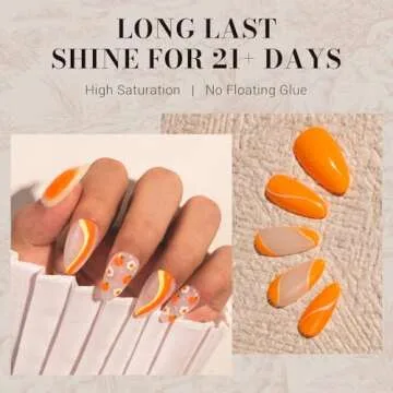MelodySusie Bright Orange Gel Nail Polish 0.5fl oz