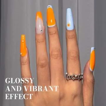 MelodySusie Bright Orange Gel Nail Polish 0.5fl oz