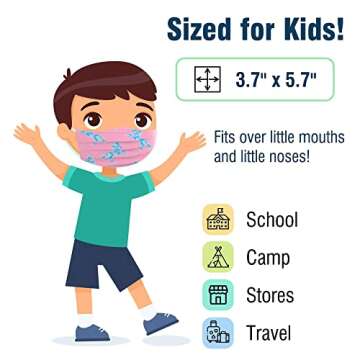 WECARE 50 Box, Individually-Wrapped Masks - Assorted Unicorn - KIDS