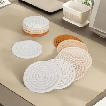 Boho Cotton Drink Coasters Set of 12