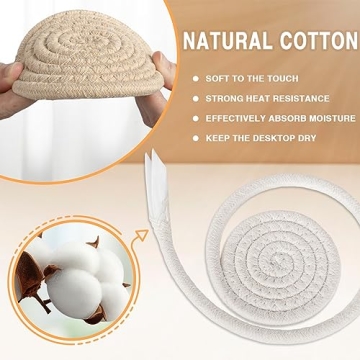 Boho Cotton Drink Coasters Set of 12