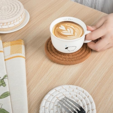 Boho Cotton Drink Coasters Set of 12