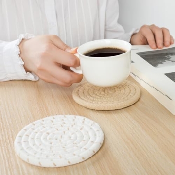 Boho Cotton Drink Coasters Set of 12