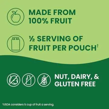 GoGo squeeZ Applesauce and Fruit Puree Variety Pack, Apple, Mango & Banana, 3.2 oz (Pack of 20), Unsweetened Fruit Snacks for Kids, Gluten Free, Nut Free and Dairy Free, BPA Free Pouches