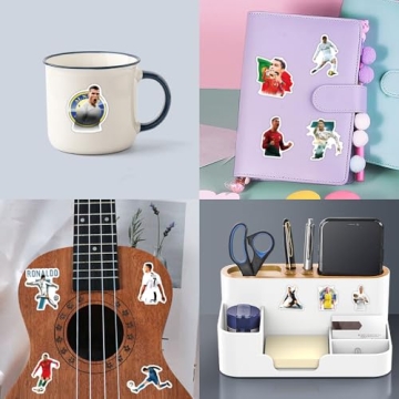 50PCS Cristiano Ronaldo Waterproof Stickers for Kids