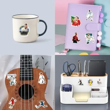 50PCS Cristiano Ronaldo Waterproof Stickers for Kids