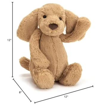 Jellycat Bashful Toffee Puppy Stuffed Animal for All Ages