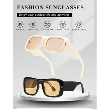 KIMORN Oversized Retro Sunglasses for All Seasons
