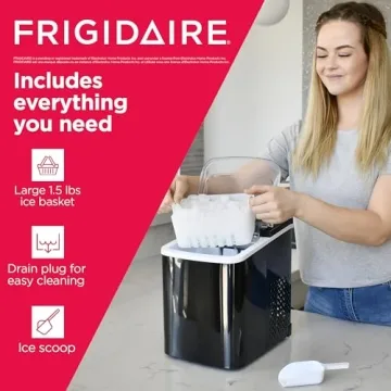 Portable Ice Maker by Frigidaire, 26 lbs/day Power