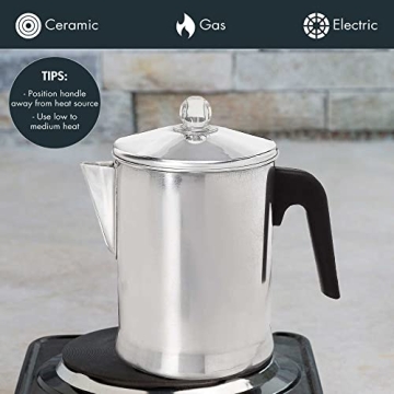 Primula 9-Cup Coffee Percolator - Brew Rich Coffee Anywhere