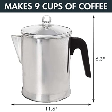 Primula 9-Cup Coffee Percolator - Brew Rich Coffee Anywhere