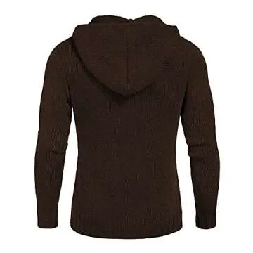 Stylish Cotton Turtleneck Hoodie for Men - COOFANDY