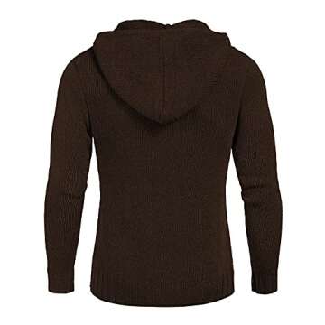 Stylish Cotton Turtleneck Hoodie for Men - COOFANDY