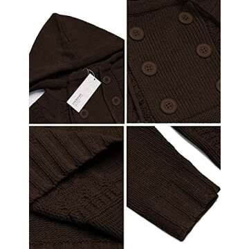 Stylish Cotton Turtleneck Hoodie for Men - COOFANDY