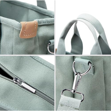 Stylish Small Tote Bag with Zipper for Women