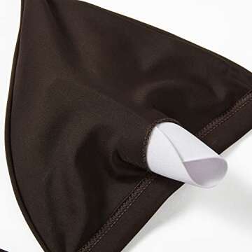 SUUKSESS Women High Waisted High Cut Bikini Sets Sexy Triangle Two Piece Swimsuits Push Up Bathing Suits (Deep Brown, L)