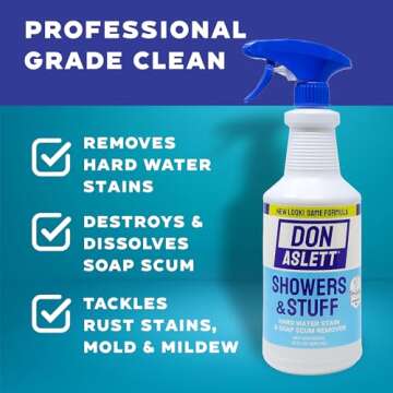 Don Aslett Showers and Stuff - Bathroom Cleaner Pack of 2