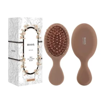 RHOS Mini Hair Brush for All Ages - Perfect Travel Companion