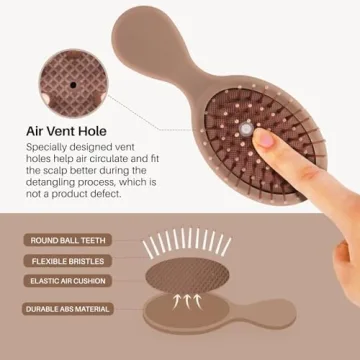 RHOS Mini Hair Brush - Ideal Travel Accessory