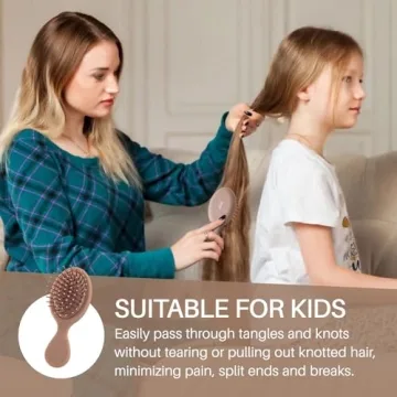 RHOS Mini Hair Brush - Ideal Travel Accessory