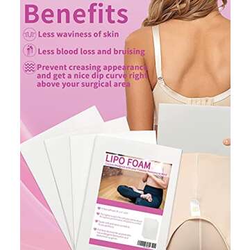 Birllaid Lipo Foam Pads for Comfortable Post-Surgery Recovery