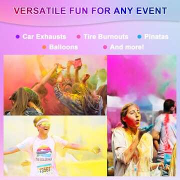 Matio Color Run Powder 12 Pack vibrant Holi colors for events