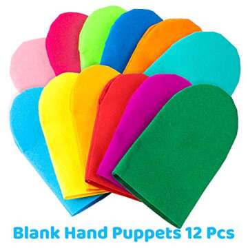 Creative Puppet Making Kit for Kids - 12Pcs Art Set