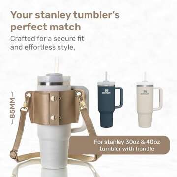 Stylish Water Bottle Carrier for 30 & 40oz Tumblers