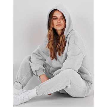 ANRABESS Women's Oversized Sweatsuit Set Fall Winter Comfort